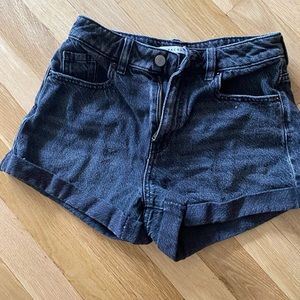 PacSun Black Jean Mom Shorts size 25 like new
